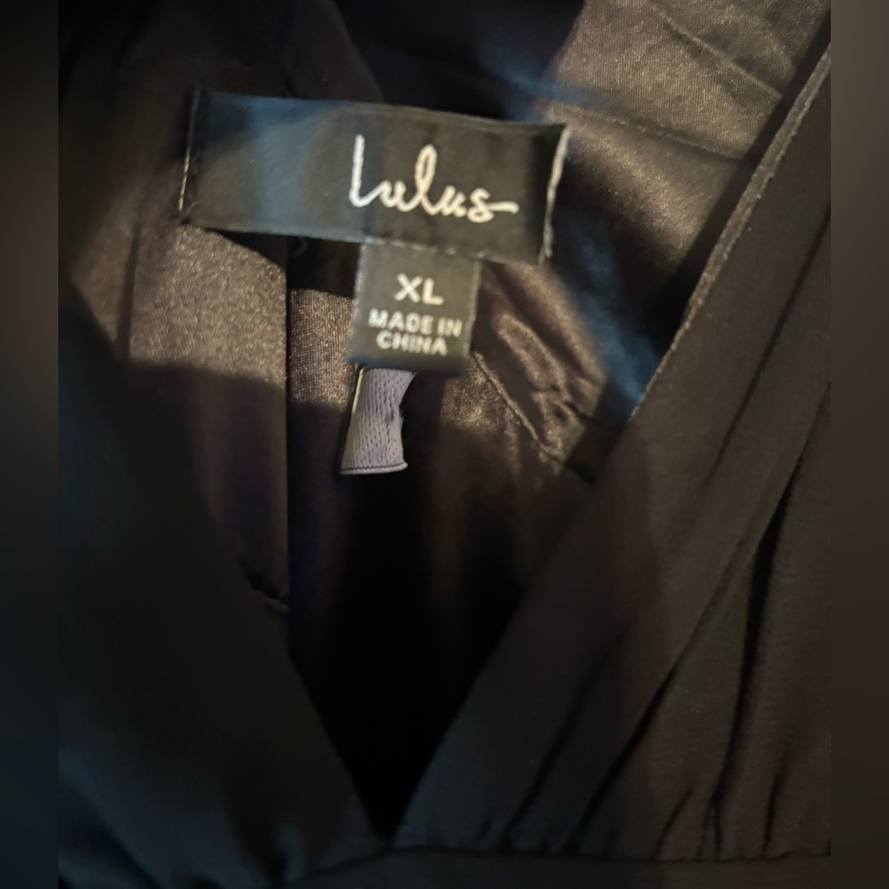 Lulus Black Tiered V Neck Maxi Dress XS & XL - Picture 11 of 16